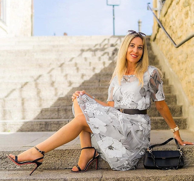 Chandra | Elegant Floral Collection Dress