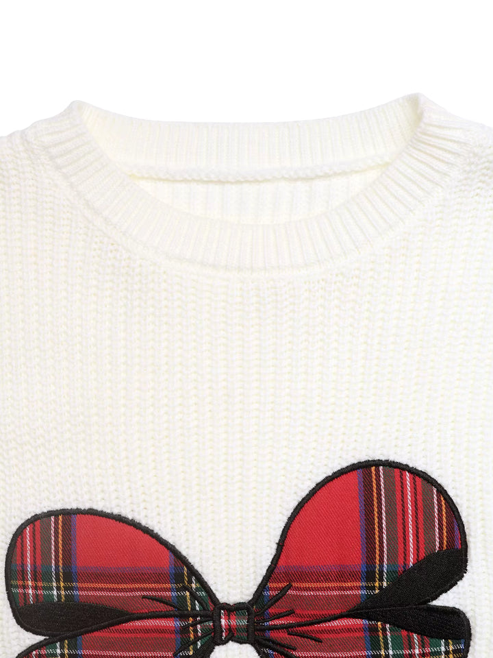 Holiday Bow Knit Sweater
