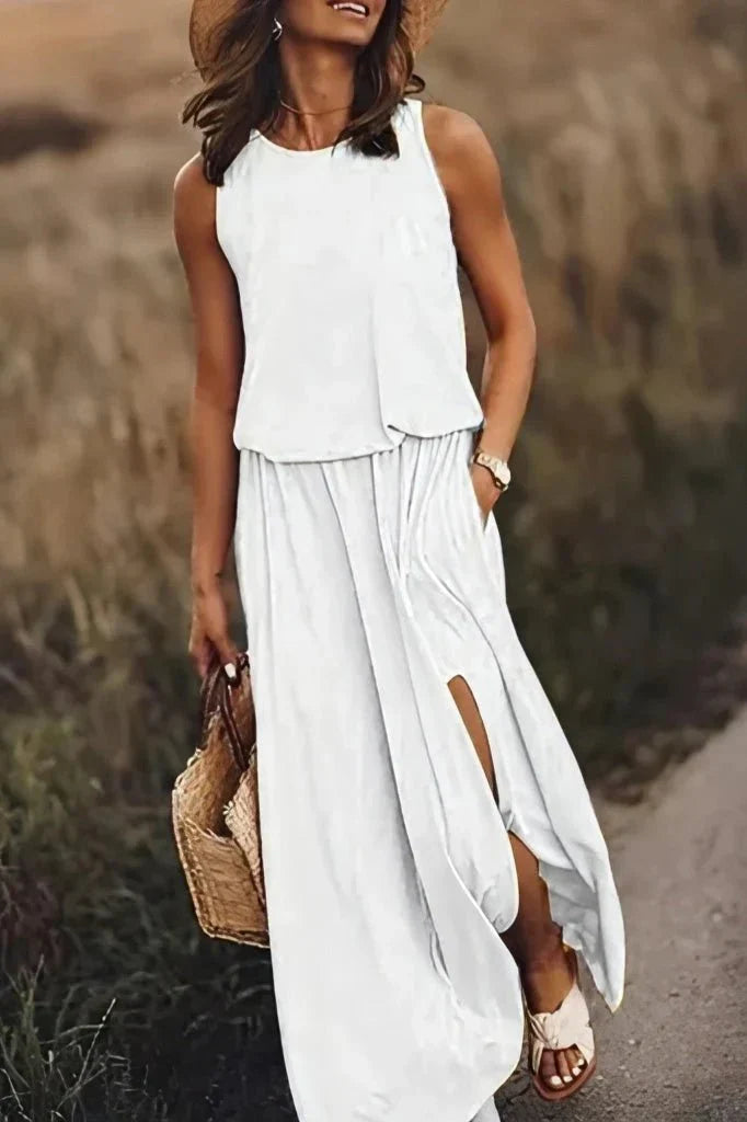 Elegant Two-Piece Maxi Ensemble
