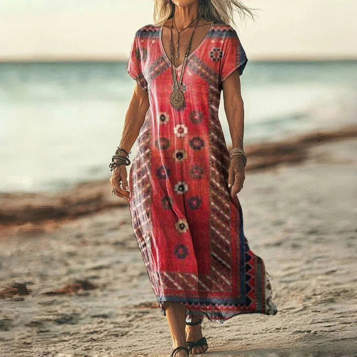 Demitry | Effortlessly Elegant Printed Dress