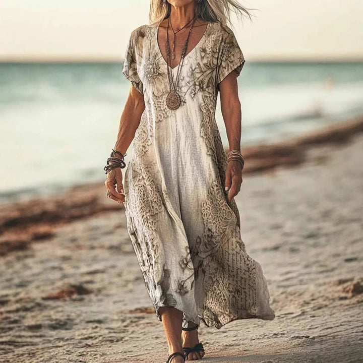 Demitry | Effortlessly Elegant Printed Dress